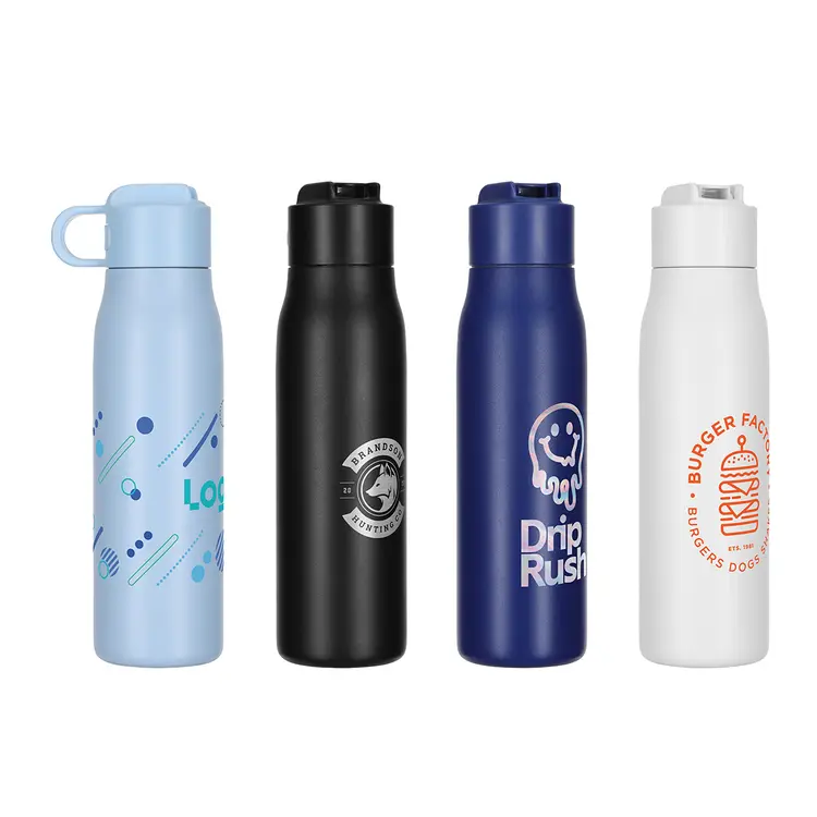 SENSO Lakeway 22 oz Eco-Friendly Vacuum Insulated Bottle w/ Push-Button