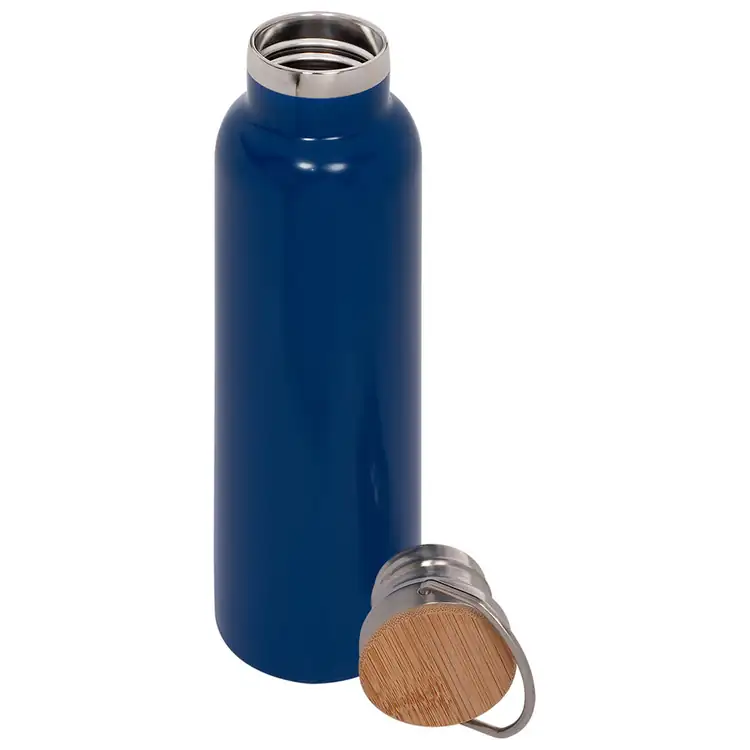 Stainless Steel Vacuum Bottle with Bamboo Lid #7