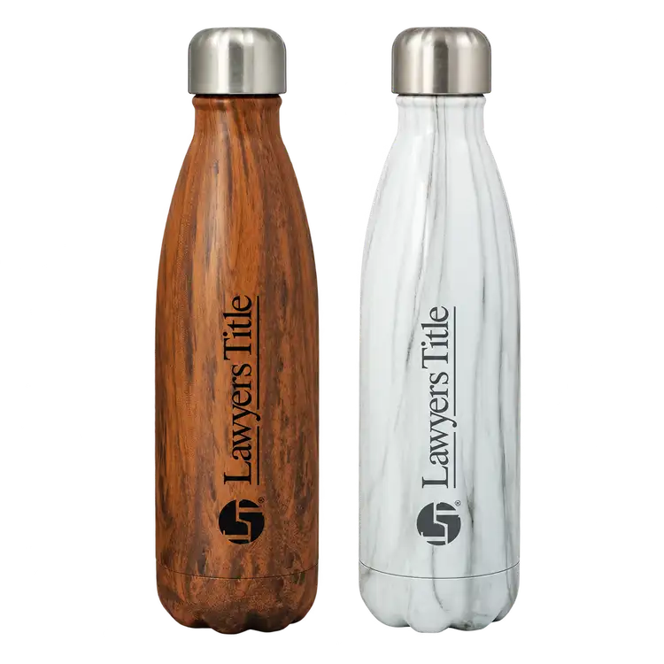 Edinburgh Wood or Marble Look Insulated Bottle