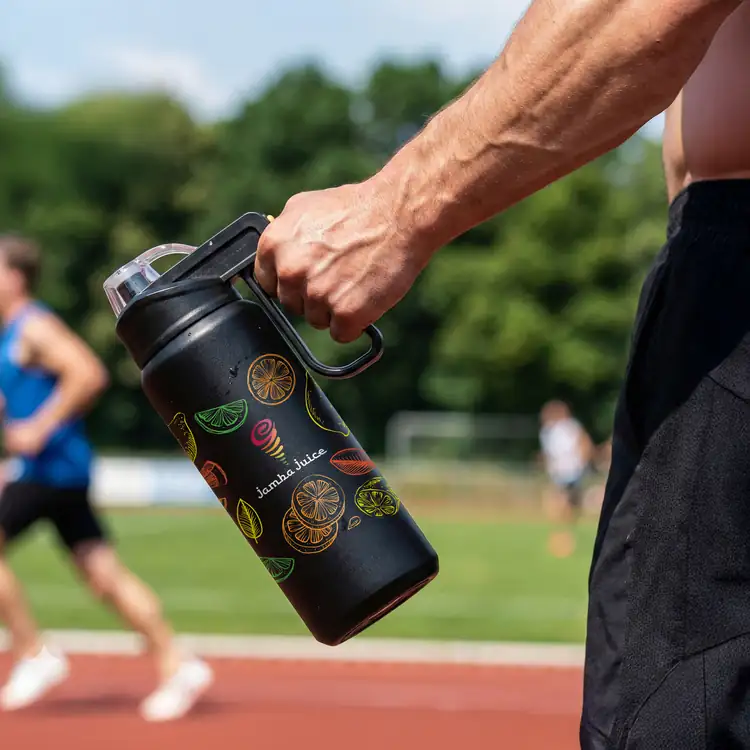Bouteille sport Ankaa 33 oz avec paille et poignée #10