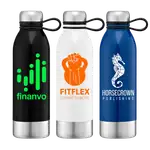 Sydney Stainless Steel Sports Bottle with Carry Loop 25 oz