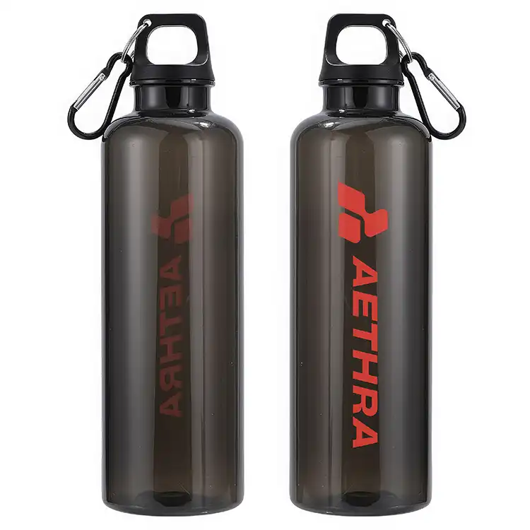 Aloha 25 oz RPET Reusable Translucent Bottle with Carabiner #6