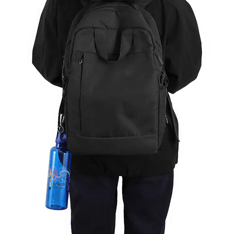 Aloha 25 oz RPET Reusable Translucent Bottle with Carabiner #7
