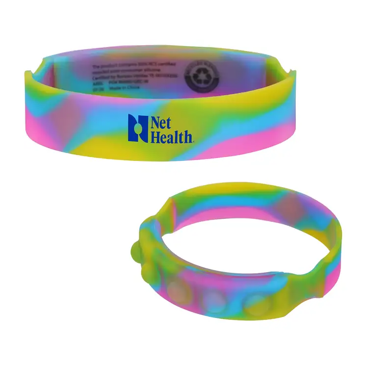 Push Pop Recycled Silicone Wristband #7