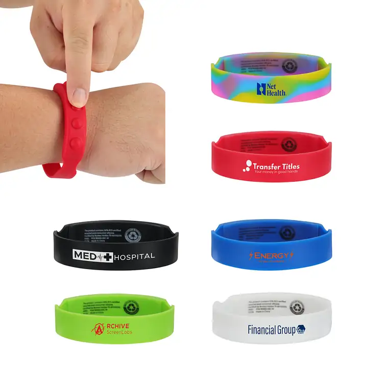 Push Pop Recycled Silicone Wristband