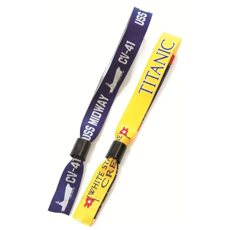 Fabric Wristband with Woven Design