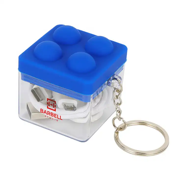 Câble de chargement Push Pop avec porte-clés et nettoyant pour écran #3