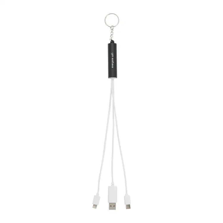 Câble de recharge Route polyvalent à logo lumineux