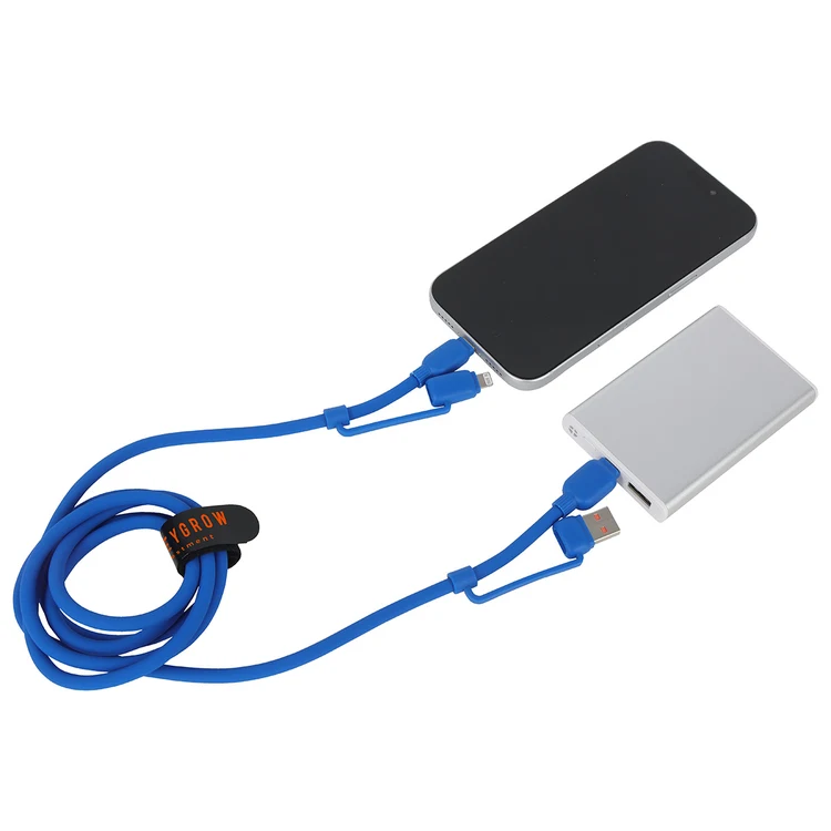 Câble de recharge Torque Flex 4-en-1 60 W PD en silicone de 59 po #4