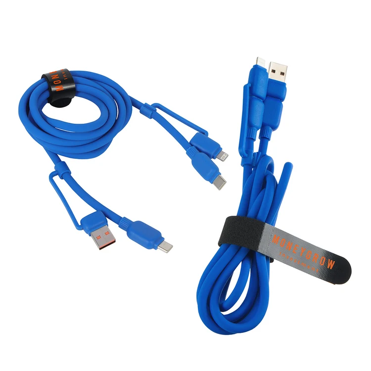 Câble de recharge Torque Flex 4-en-1 60 W PD en silicone de 59 po #7