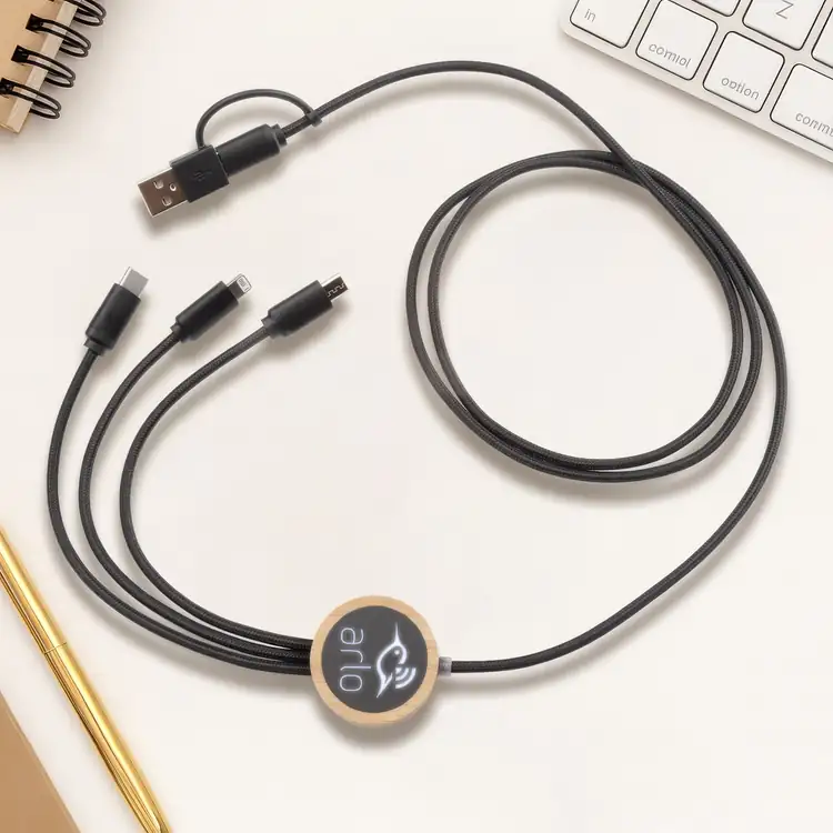 Cirrina Bamboo Light-Up Charging Cable #4
