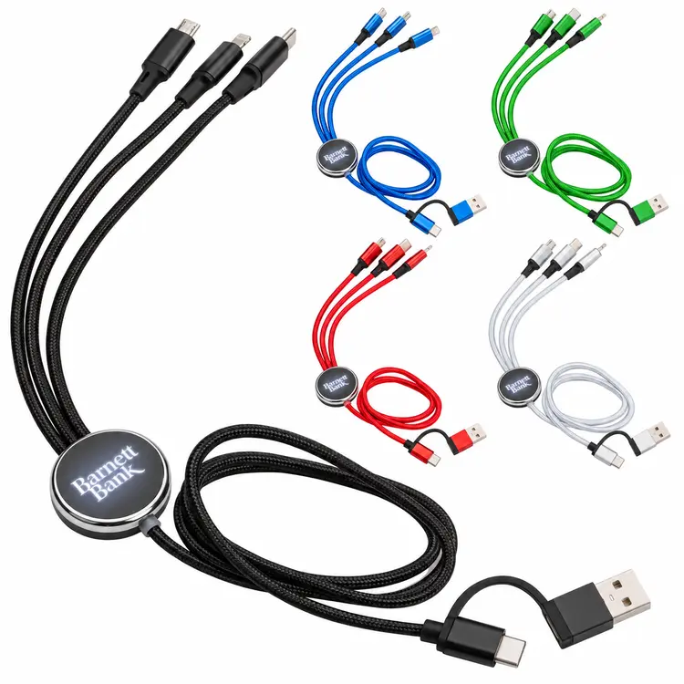 Câble de recharge multiconnecteur lumineux Fuller