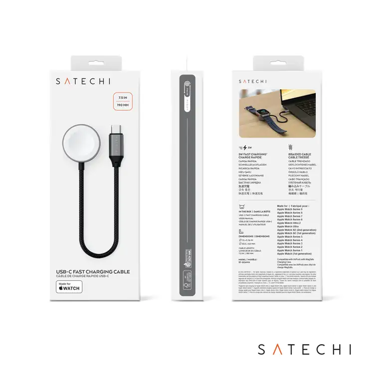 SATECHI USB-C Magnetic Fast-Charging Cable for Apple Watch #5