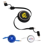 Câble de recharge rétractable Mach 4-en-1 100 W PD de 39 po