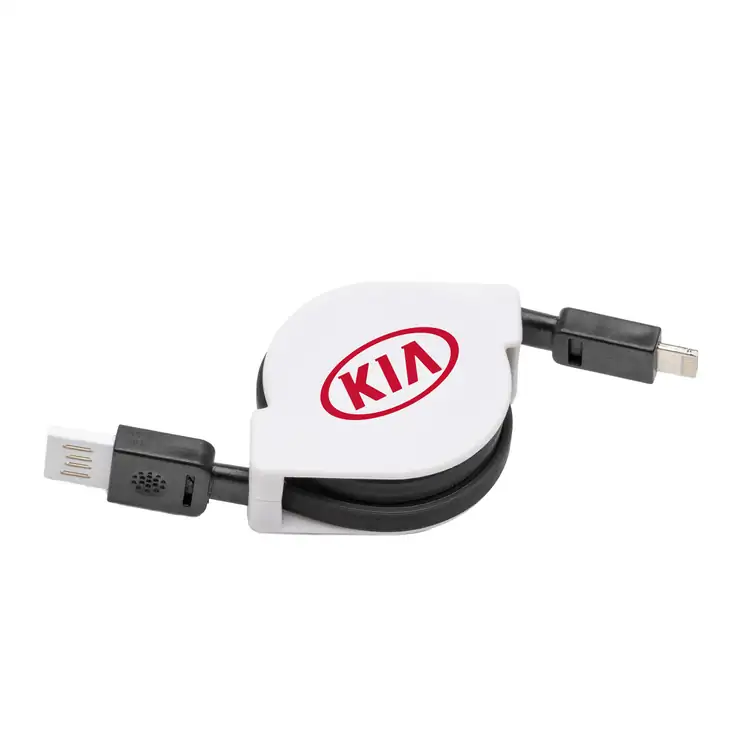 Retractable Micro USB and 8-Pin Charging Cable #3