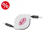 Retractable Micro USB and 8-Pin Charging Cable