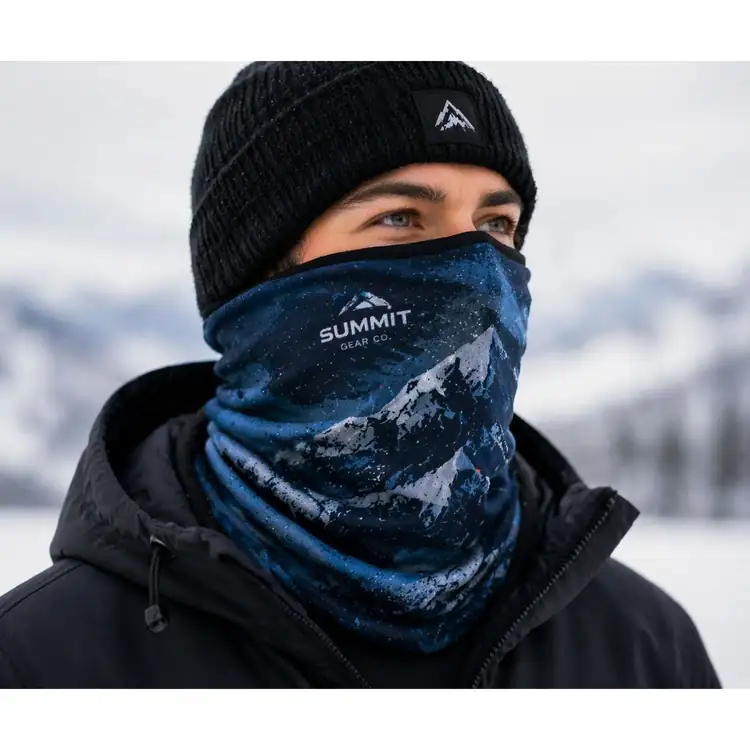 Microfleece-Lined Winter Neck Gaiter #3