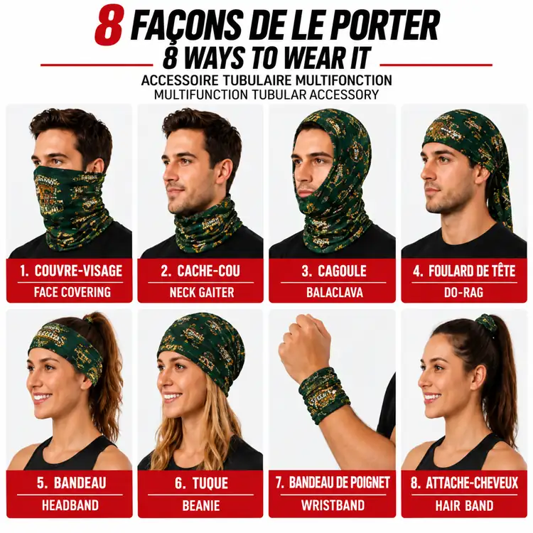 Microfleece-Lined Winter Neck Gaiter #4