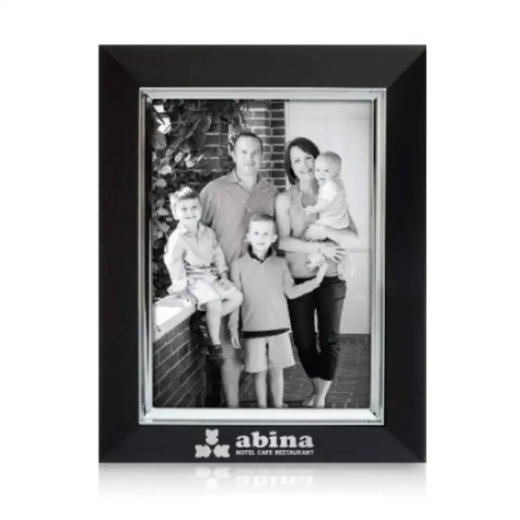 Albrighton Black and Silver Picture Frame - Laser Engraved