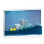 Aqua Picture Frame with Blue Liquid