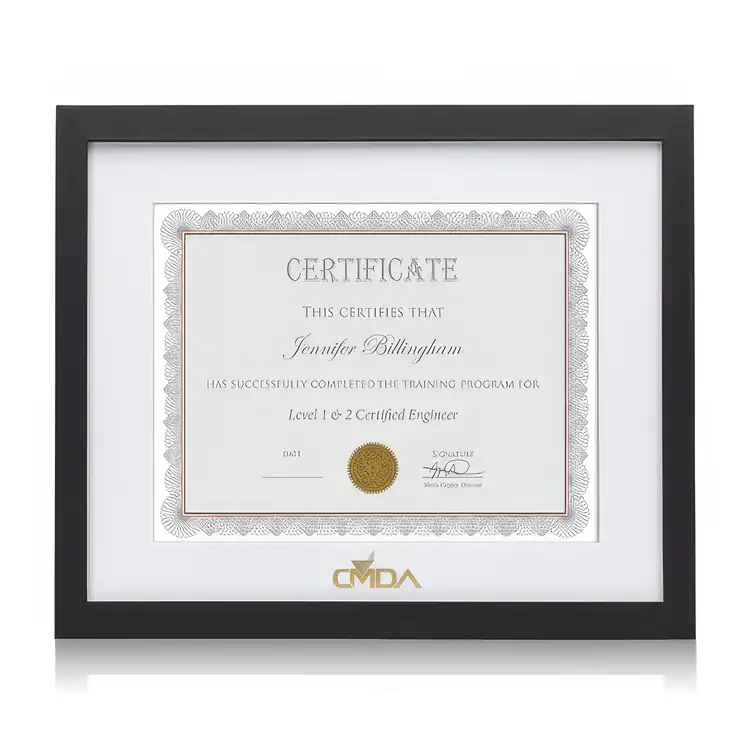 Aberdeen Certificate Frame - Black