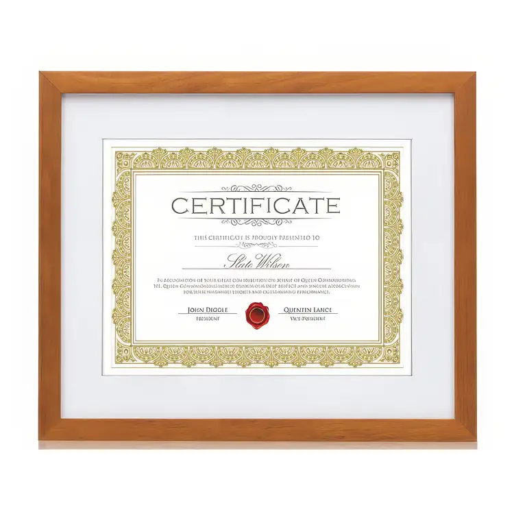 Cadre pour certificat Aberdeen - Noyer