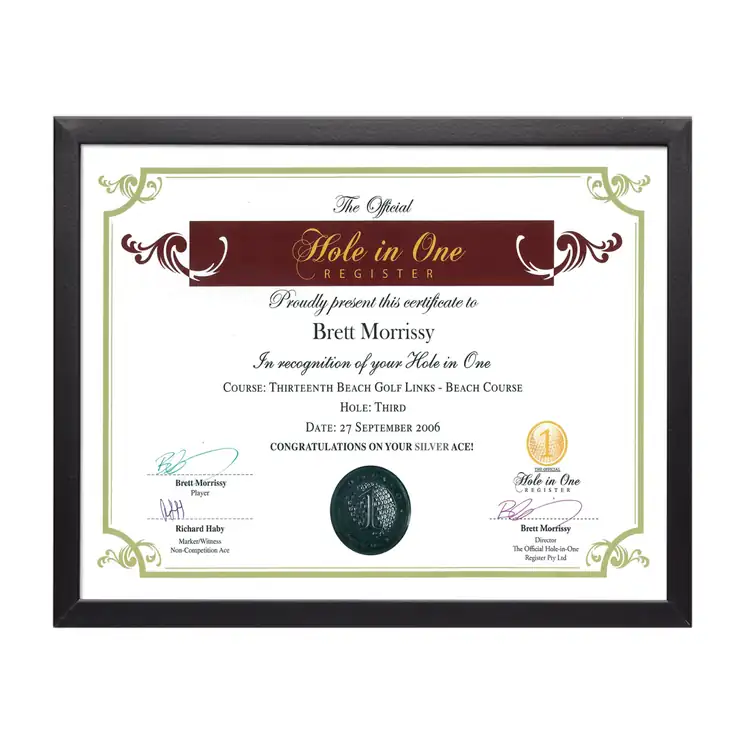 Acacia Certificate Frame #2