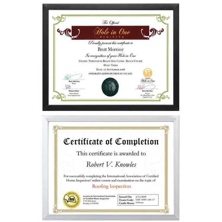 Acacia Certificate Frame