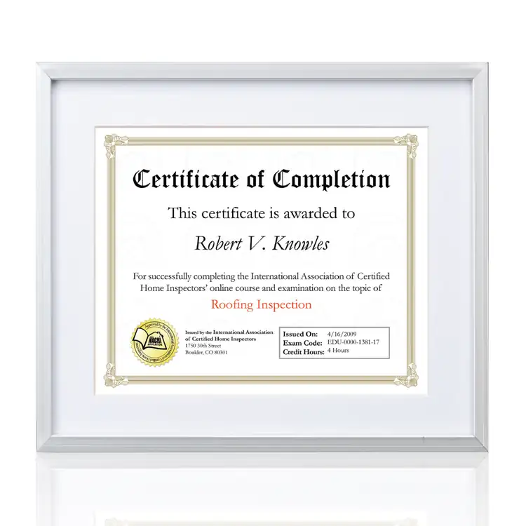 Cadre pour certificat Burnell - Argent