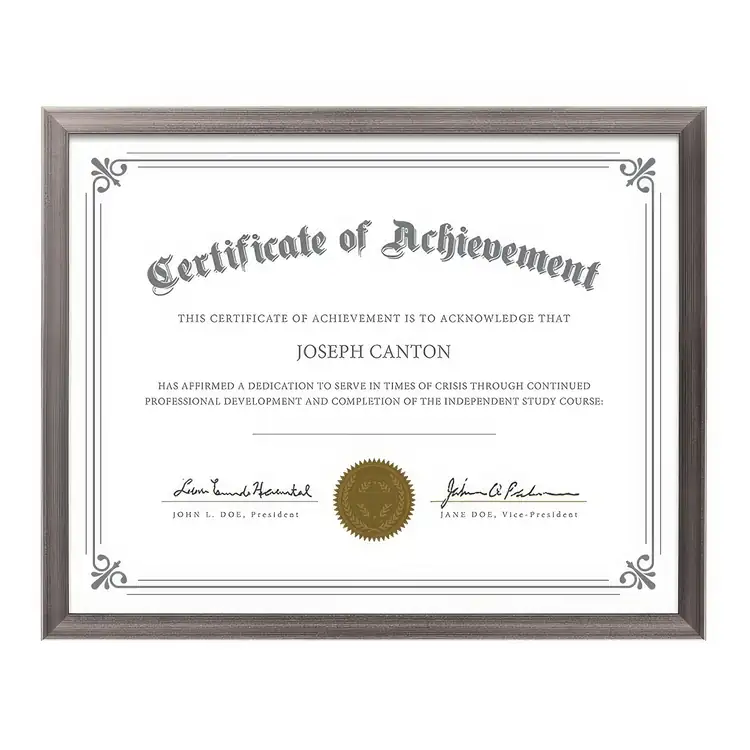 Calais Certificate Frame #3
