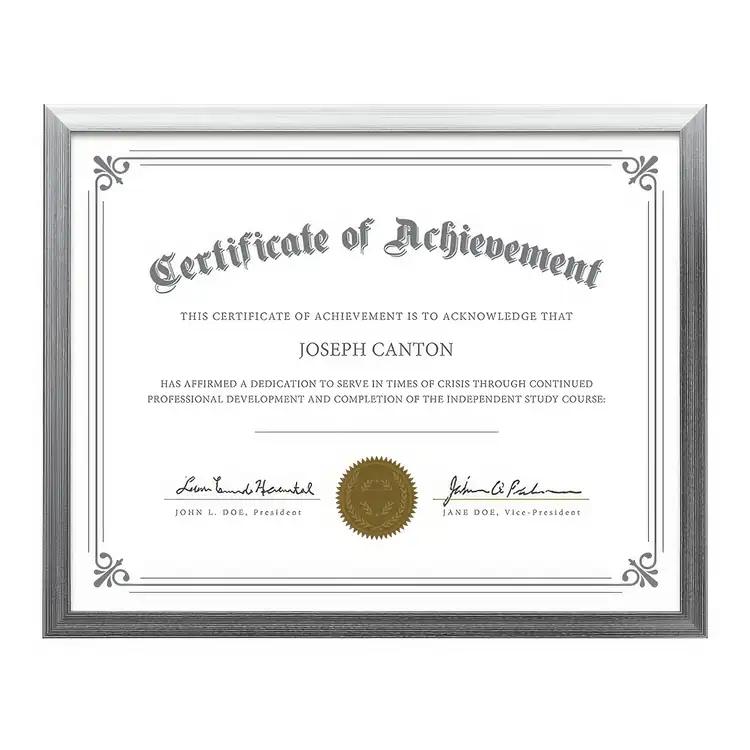 Calais Certificate Frame #5