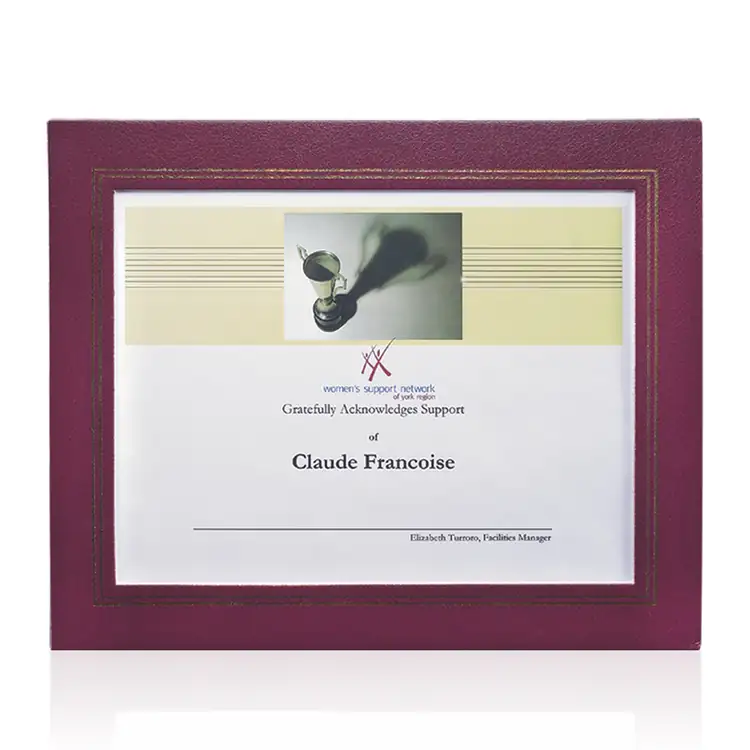 Cornell Certificate Frame - Burgundy