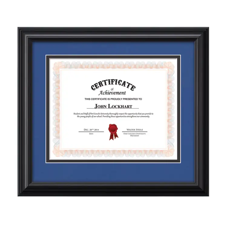Cottingham Certificate Frame - Black #10