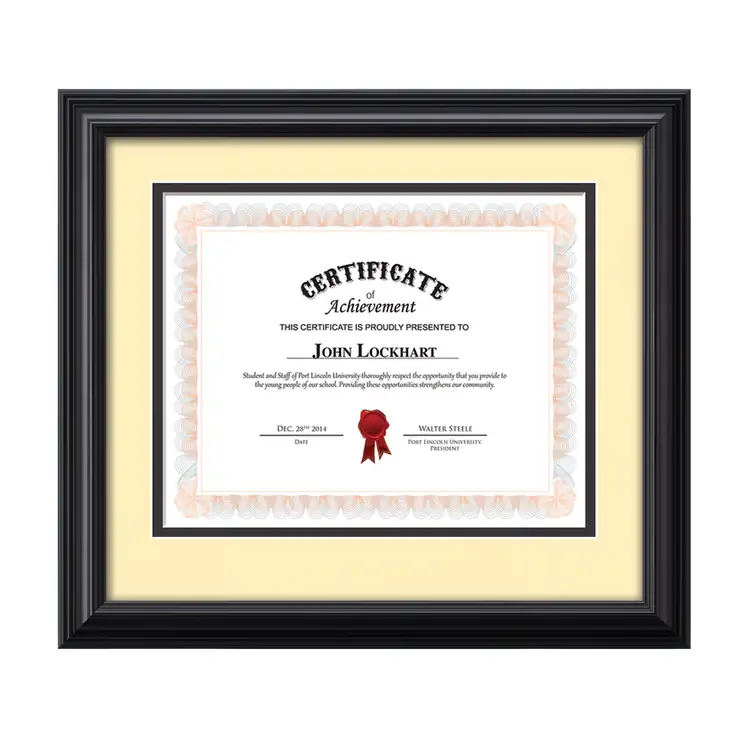 Cottingham Certificate Frame - Black #3