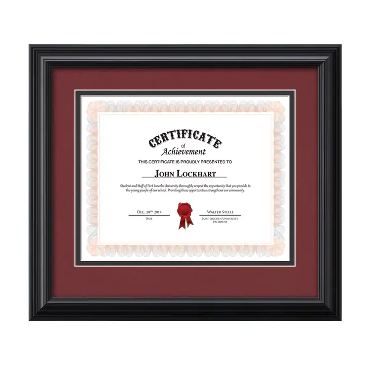 Cottingham Certificate Frame - Black #4
