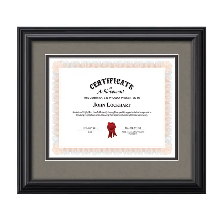 Cottingham Certificate Frame - Black #5