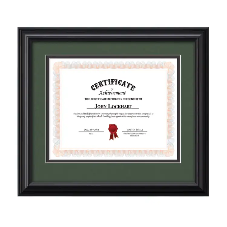 Cottingham Certificate Frame - Black #6