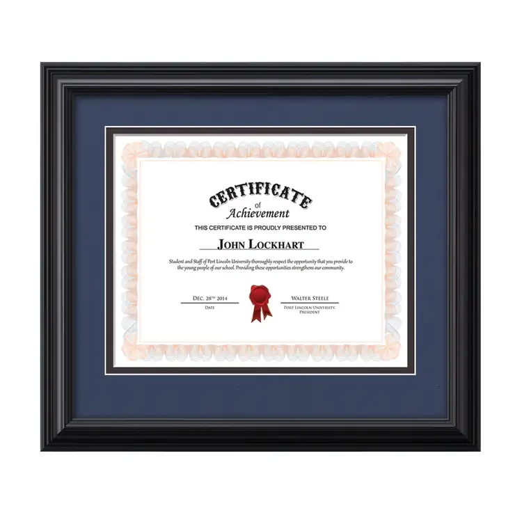 Cottingham Certificate Frame - Black #7
