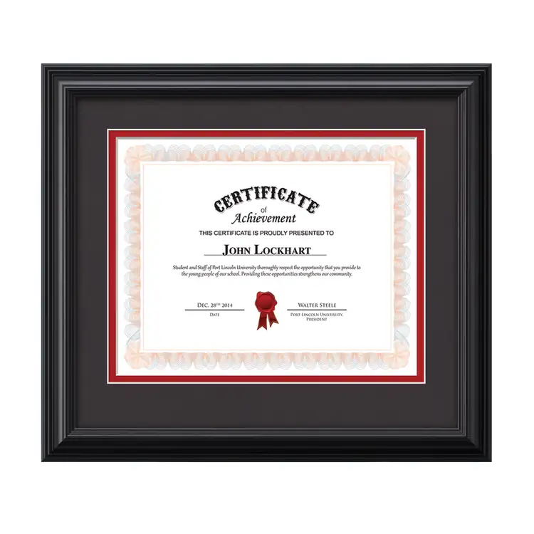 Cottingham Certificate Frame - Black #8