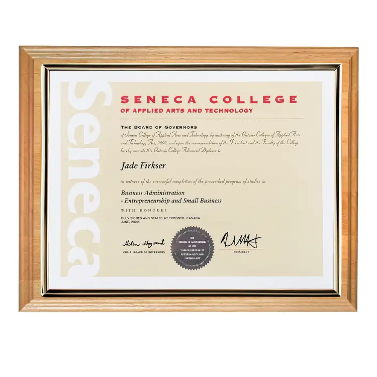 Erindale Certificate Frame