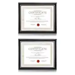 Cadre pour certificat Farnsworth - Noir