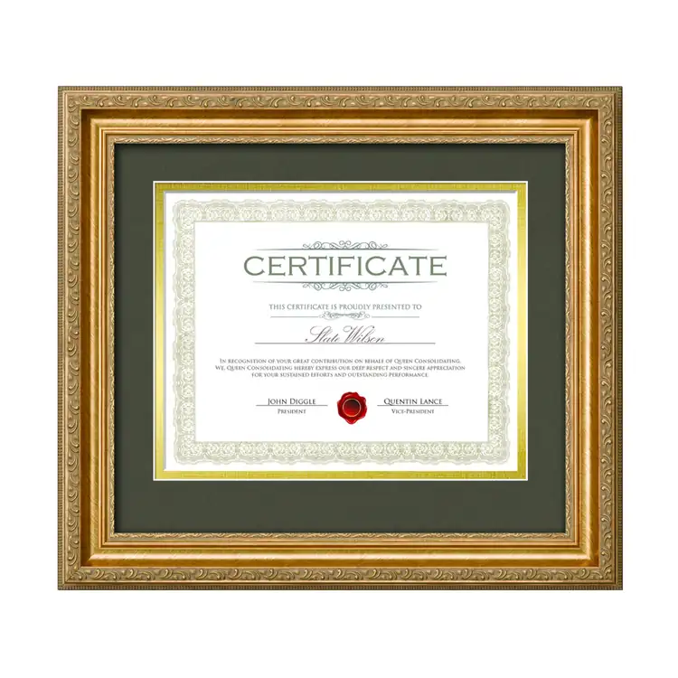 Cadre pour certificat Margarita