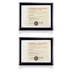 Cadre pour certificat Merit - Noir