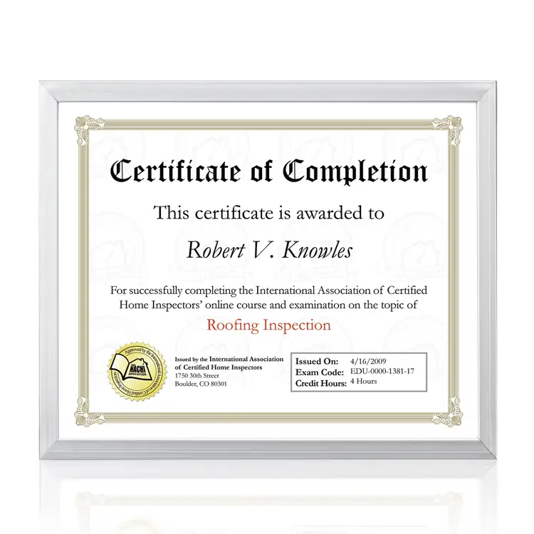 Metropolitan Certificate Frame - Silver