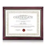 Cadre pour certificat Oakleigh - Bois de Rose