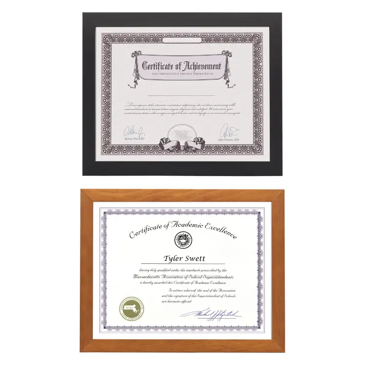 Towcester Certificate Frame