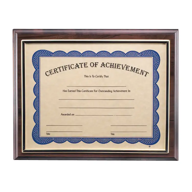 Cadre pour certificat Trafford - Cerisier