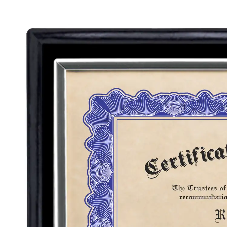Trafford Certificate Frame - Black #2
