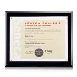 Cadre pour certificat Walcourt - Noir
