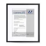 Cadre pour certificat Walker - Noir